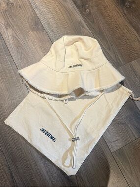 Jacquemus Cream Bucket Hat